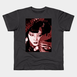 DAUGHTER OF THE DRAGON Maroon Kids T-Shirt